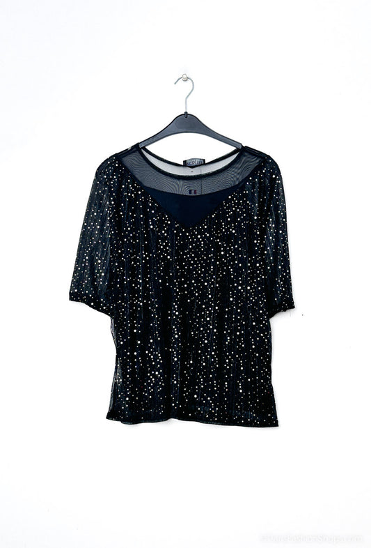 Plus Size Paljet Blus