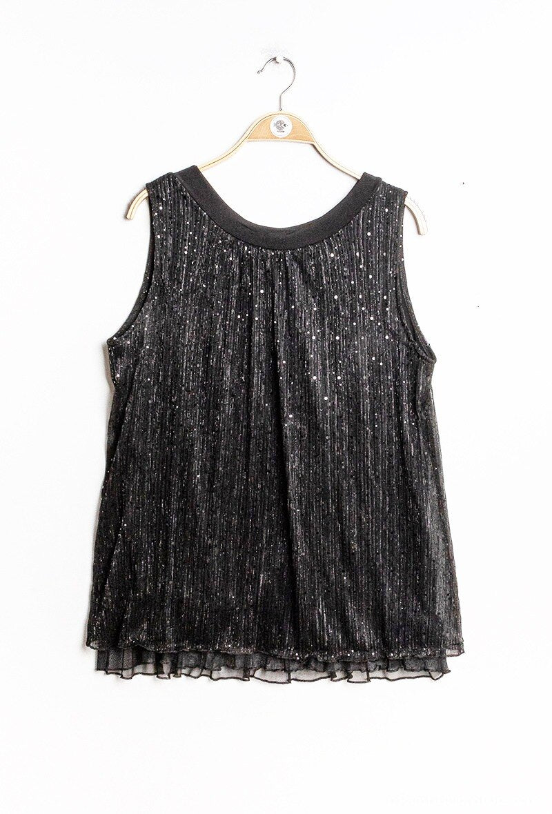 Plus Size Blouse with Reflective Polka Dots