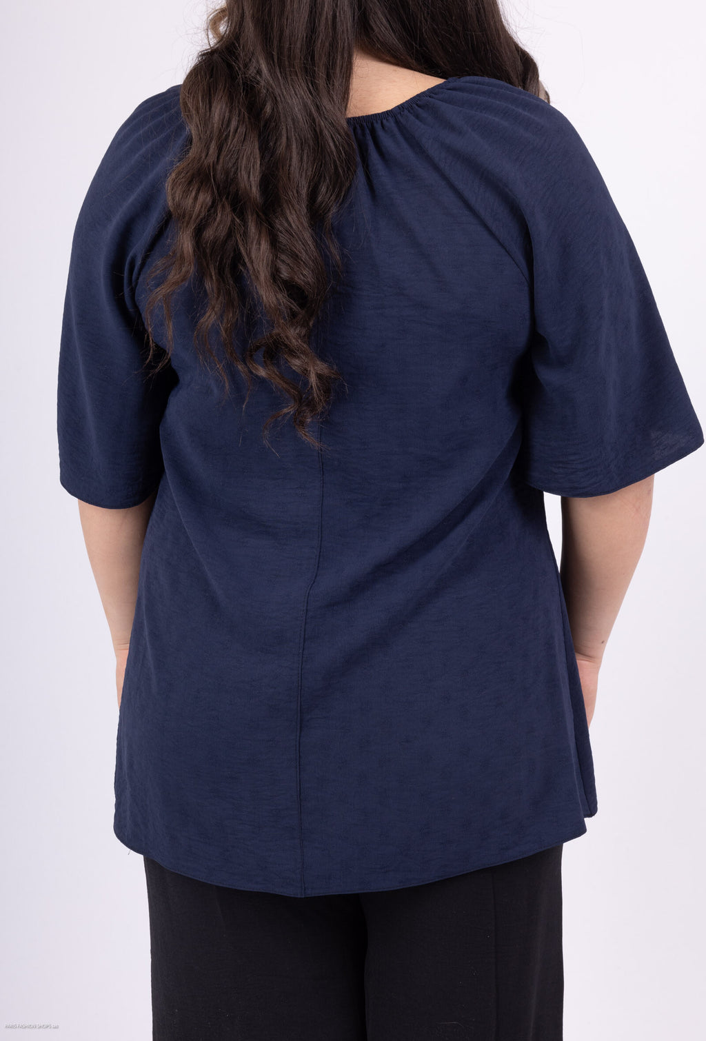 Plush blus i stor storlek för sommar