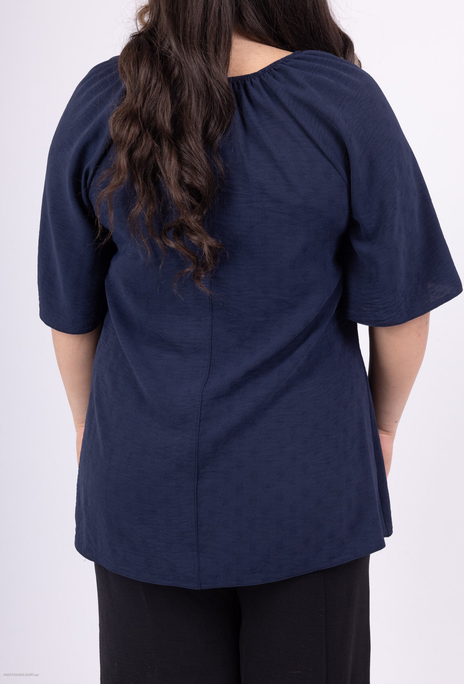 Plush blus i stor storlek för sommar