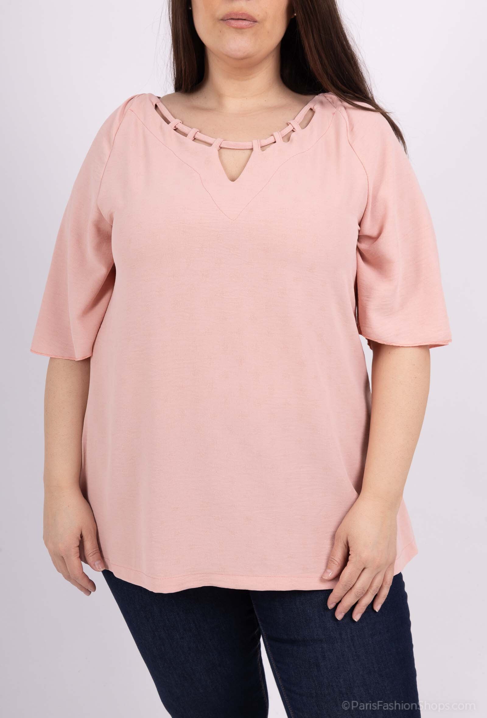 Plus Size Plush Blus för Sommar