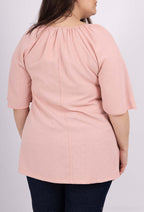 Plus Size Plush Blus för Sommar
