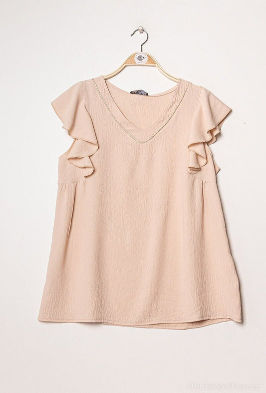 Plus Size Ruffled Blouse