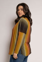 Plus Size Regnbågsblus