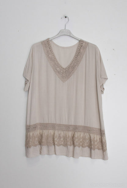 Plus Size Blouse with lace