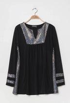 Plus Size Blouse with sequins