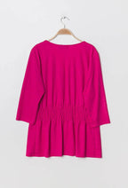 Plus Size Blus med Smockar