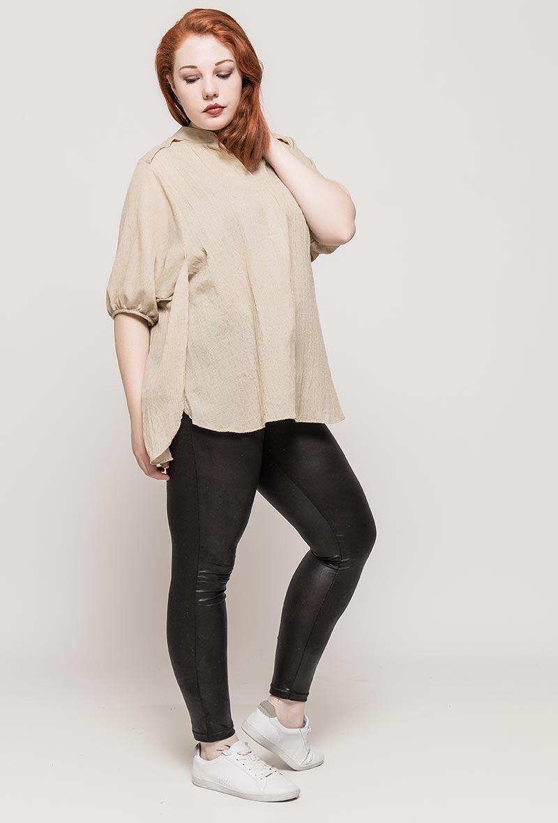 Plus Size Basic Blouse