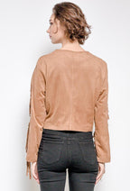Plus Size Blusa i Dubbelt Material