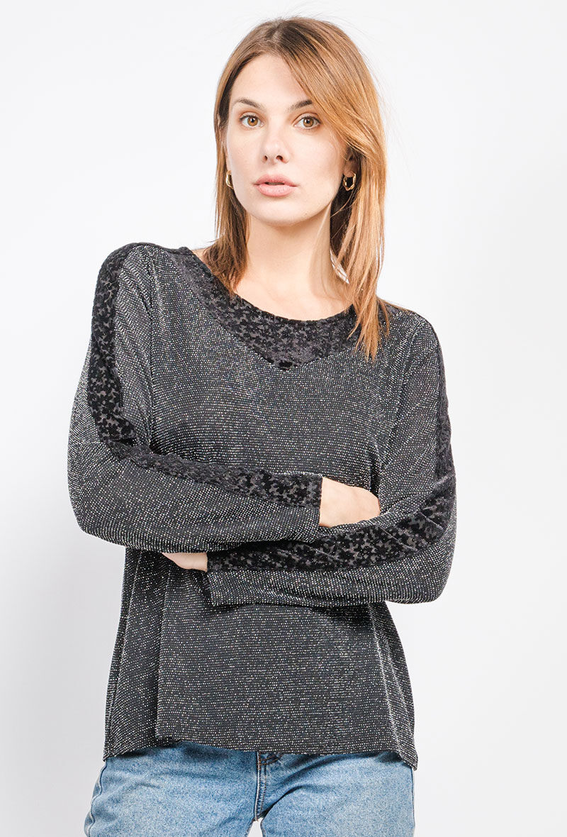 Plus Size Shiny Blus