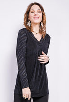 Plus Size Festblus med Strass