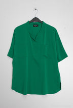 Plus Size Blus med Framfickor