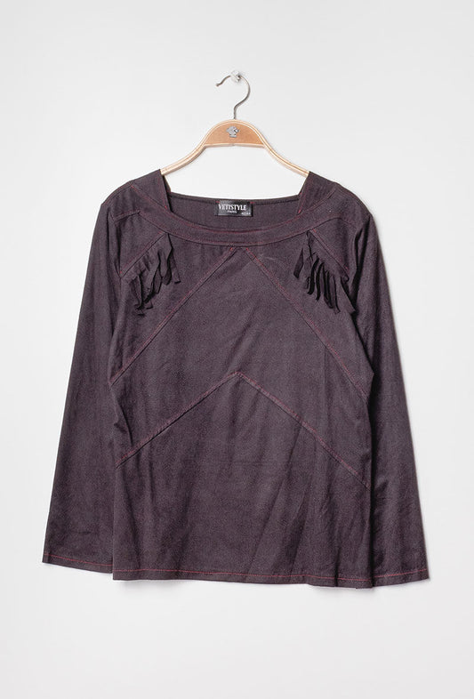 Plus Size Suede jacket