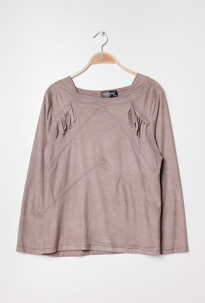 Plus Size Suede jacket