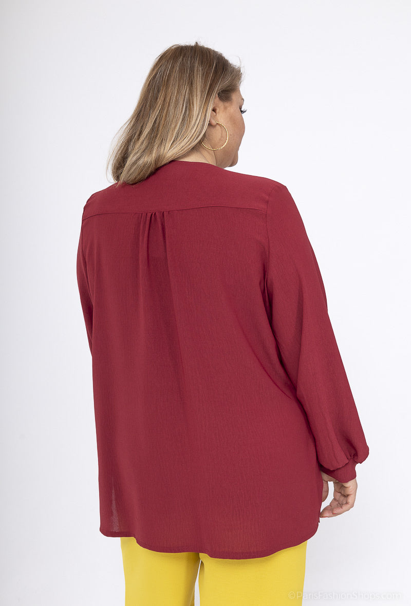 Plus Size Elegant Blus