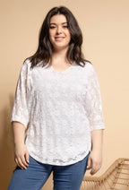 Plus Size Spetsblus