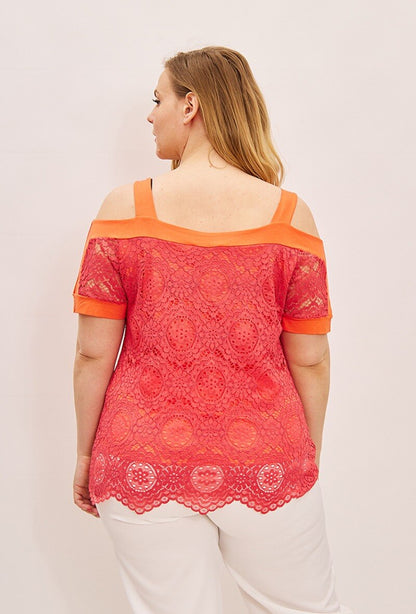 Plus Size Spetsblus