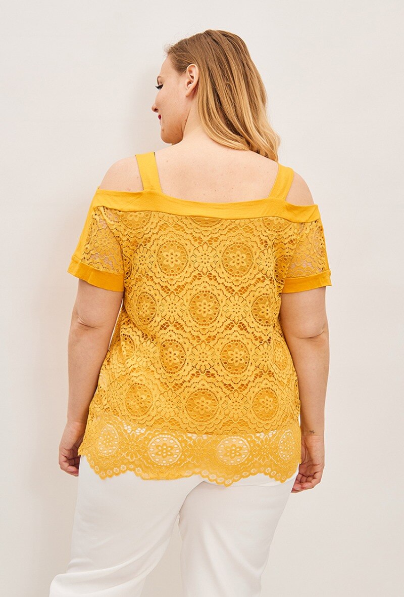 Plus Size Spetsblus