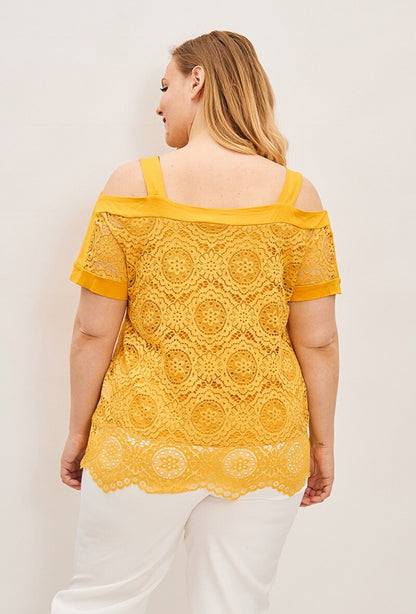 Plus Size Spetsblus