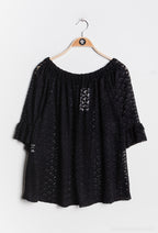 Plus Size Lace Blus