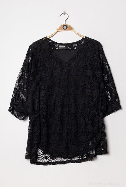 Plus Size Lace Blouse