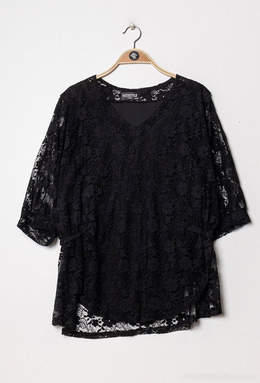 Plus Size Lace Blouse