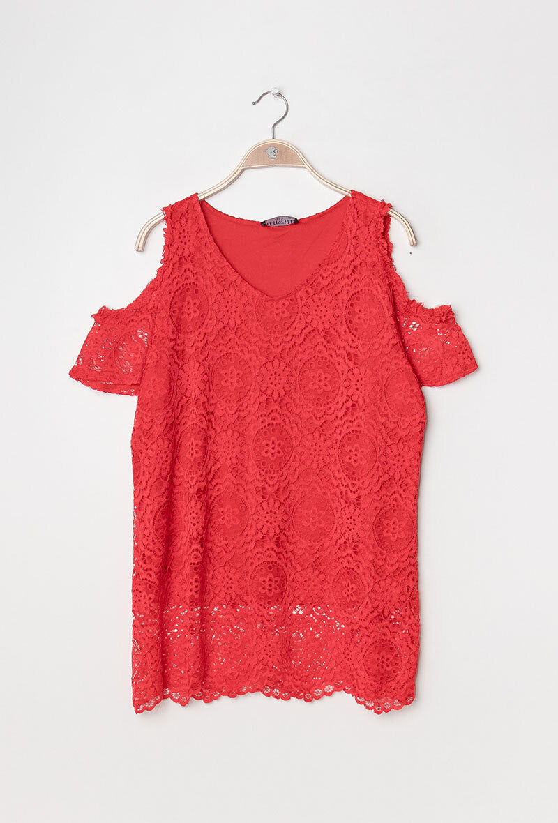Plus Size Lace blouse