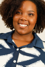 Plus size blouse i Stor Storlek