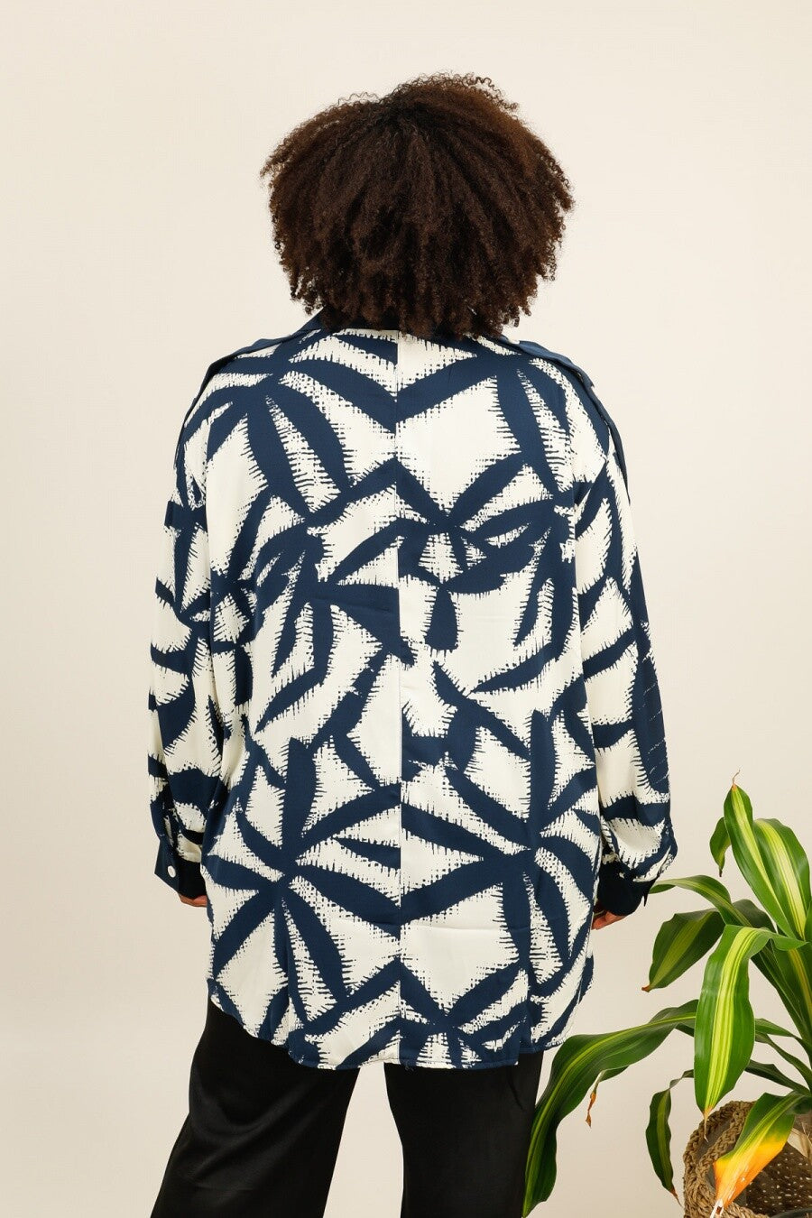 Plus size blouse i Stor Storlek