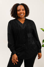 Plus size blouse i Stor Storlek