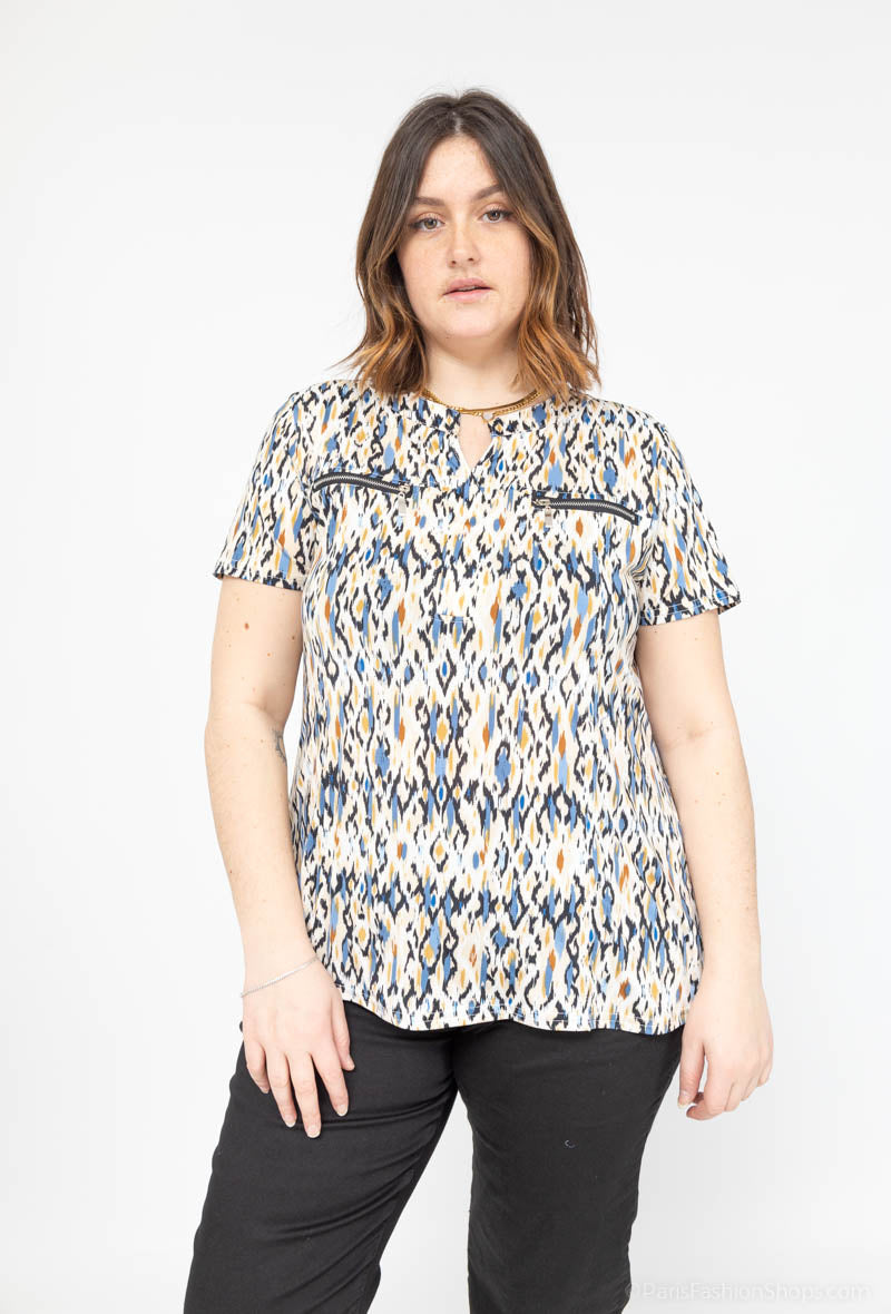 Plus Size Zip Tunic for Spring/Summer 2024
