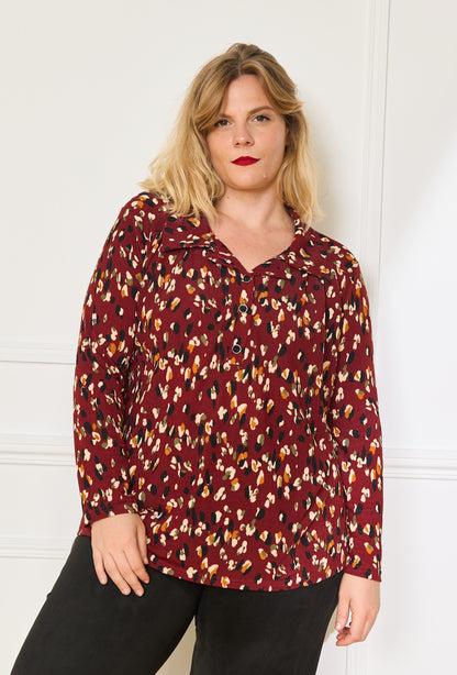Plus Size Printed Blouse – Höst/Vinter 2024/2025