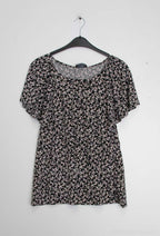 Plus Size Blus med Rynkade Ärmar
