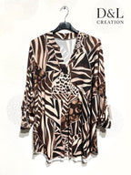 Printed blouse in fluid and ultra-soft fabric