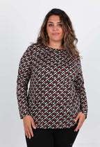 Plus Size Printed blouse