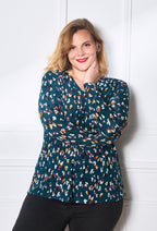 Plus Size Printed Blouse