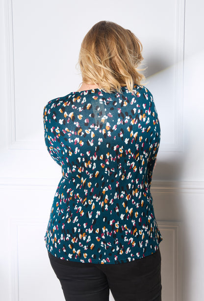 Plus Size Printed Blouse