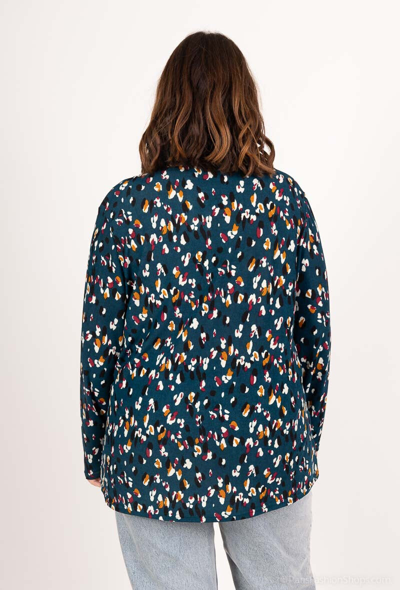Plus Size Printed Blouse
