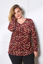 Plus Size Printed blouse