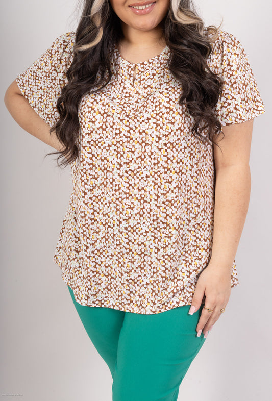 Plus Size Printed blouse