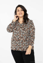 Plus Size Tryckt T-shirt