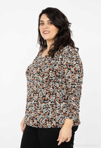 Plus Size Tryckt T-shirt