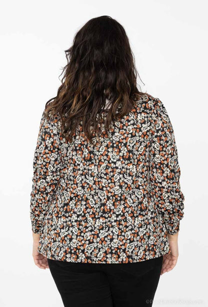 Plus Size Tryckt T-shirt för Eleganta Kvinnor