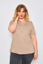 Plus Size Printed blouse