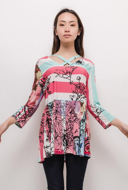 Plus Size Printed blouse