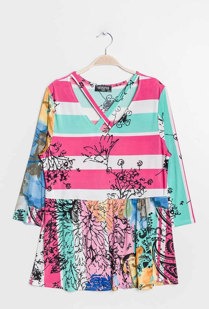 Plus Size Printed blouse