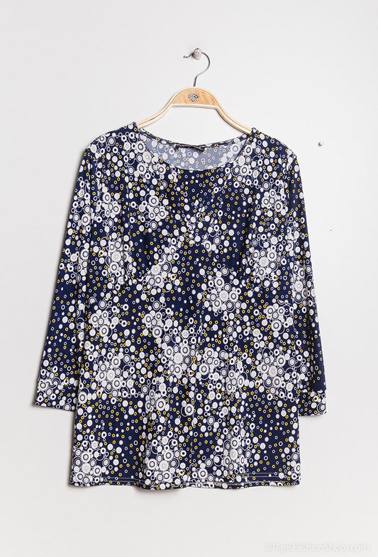 Plus Size Printed Blouse för Kvinnor