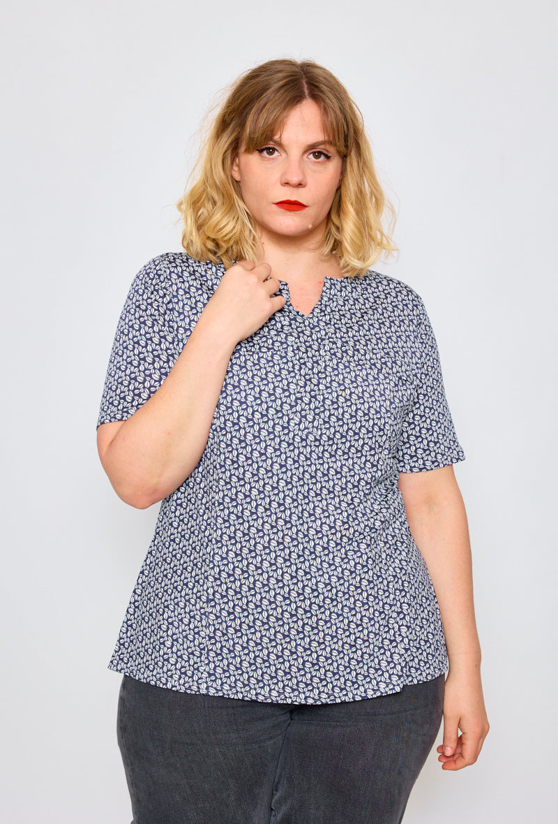 Plus Size Printed blouse