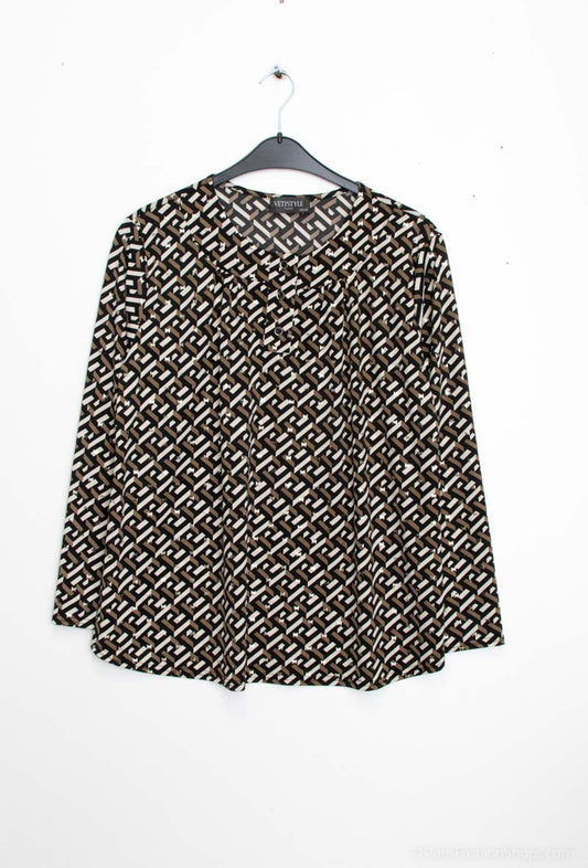 Plus Size Printed Blouse