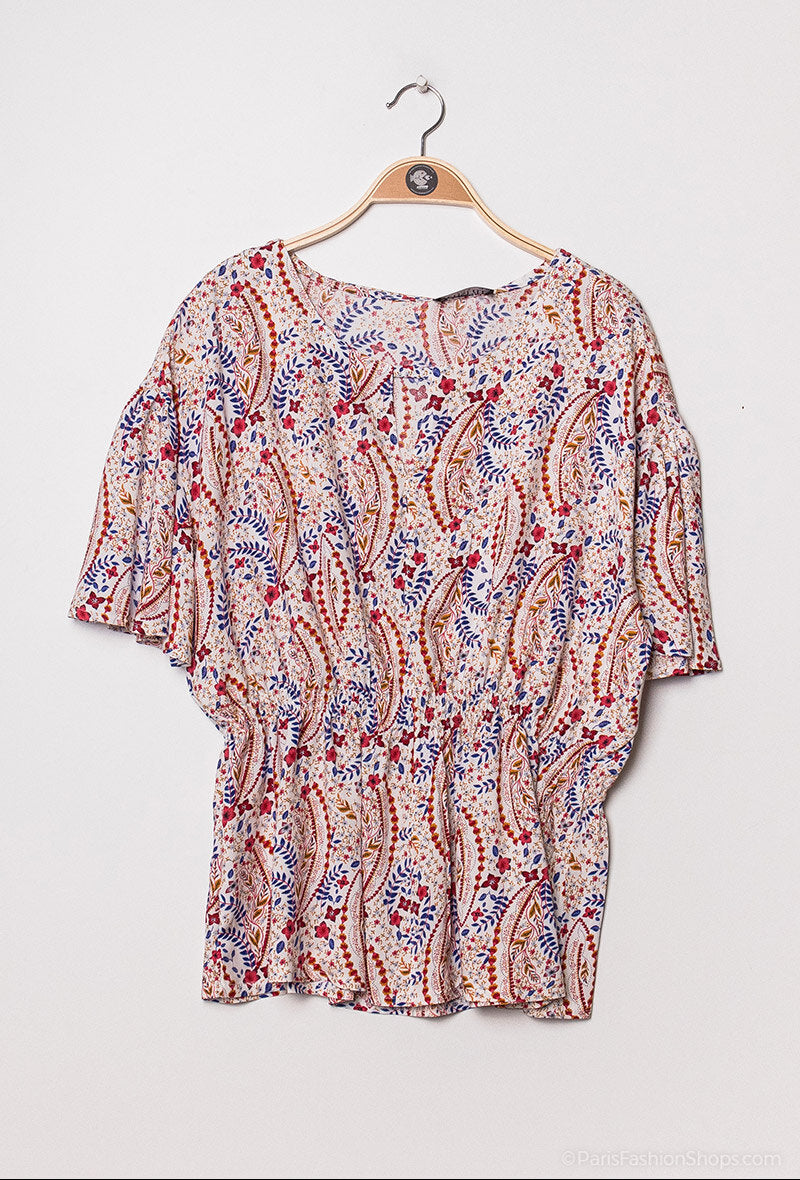 Plus Size Printed Blouse